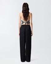 Floral jacquard trousers - | Pinko