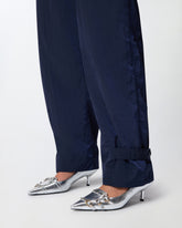 Pantalones de corte holgado con cinturón - | Pinko