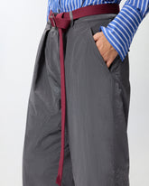 Loose-fit trousers with belt - | Pinko