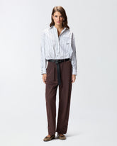 Hose im Loose Fit mit Gürtel - | Pinko