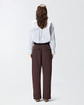 Pantalones de corte holgado con cinturón - | Pinko