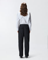 Loose-fit trousers with jewel embroidery - | Pinko