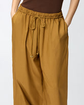 Pantaloni ampi con cordino - | Pinko