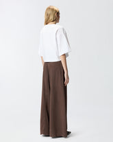 T-shirt cropped con ricamo Love Birds - Bianco | Pinko