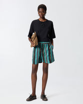 T-shirt cropped con ricamo Love Birds - | Pinko
