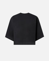 Cropped t-shirt με κέντημα Love Birds - Μαύρο | Pinko