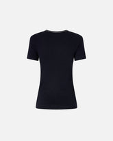 T-shirt a costine con ricamo Love Birds - Muticolor Nero-Bianco | Pinko