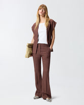 Ribbed vest top with Love Birds embroidery - | Pinko