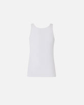 Geripptes Tanktop mit Love Birds-Stickerei - | Pinko