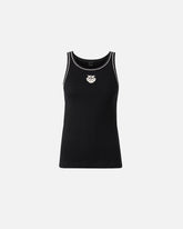Camiseta sin mangas de canalé con bordado Love Birds - | Pinko