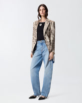 Ribbed vest top with Love Birds embroidery - | Pinko