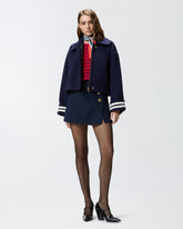 Pull rayé avec foulard - | Pinko