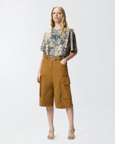 Bermudas cargo con remaches - | Pinko