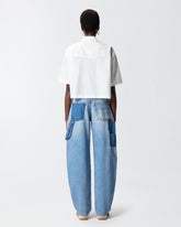 Cropped shirt with metallic details - | Pinko