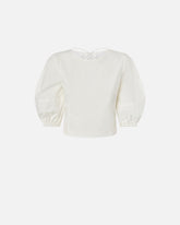 Cropped backless blouse - | Pinko