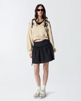 Gonna corta con arricci e coulisse - | Pinko