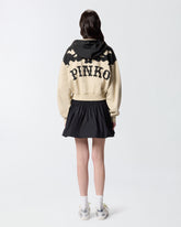 Jupe courte froncée avec cordons de serrage - | Pinko