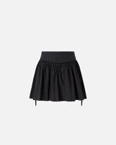 Gonna corta con arricci e coulisse - | Pinko