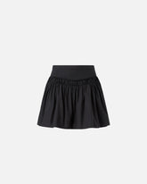 Gonna corta con arricci e coulisse - | Pinko