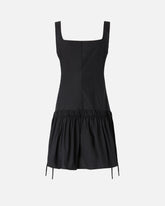 Abito corto con arricci e coulisse - | Pinko