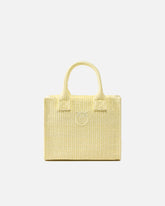 Μικρή τσάντα shopper Beach από rafia με λογότυπο Love Birds - | Pinko