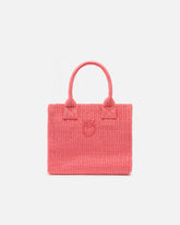 Petit cabas Beach en raphia à logo Love Birds - | Pinko