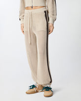 Openwork trousers with contrasting bands - | Pinko