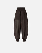 Pantaloni leggeri e fluidi - Marrone | Pinko