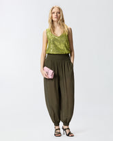 Pantalon ballon semi-transparent - | Pinko