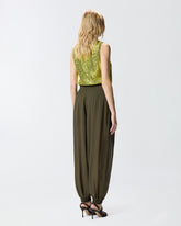 Pantalon ballon semi-transparent - | Pinko