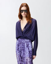 Blouse cropped à capuche et détails transparents - | Pinko