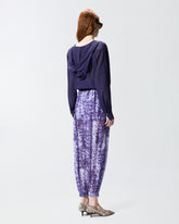 Blouse cropped à capuche et détails transparents - | Pinko