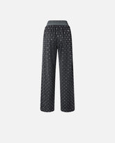 Mesh trousers with mirror detail - | Pinko