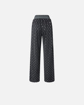 Mesh trousers with mirror detail - | Pinko