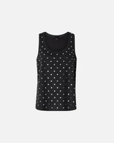 Mesh vest top with mirror detail - | Pinko
