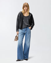 Débardeur en maille filet à sequins miroirs - | Pinko