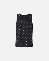 Mesh vest top with mirror detail - | Pinko