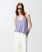 Canotta in rete con specchietti - Blu | Pinko