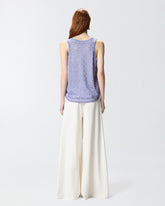 Débardeur en maille filet à sequins miroirs - | Pinko