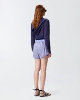 Shorts in rete con specchietti - Blu | Pinko