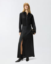 Gonna lunga con spacco e lacci - | Pinko