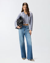 Cardigan cropped a maglia grossa e trecce - | Pinko