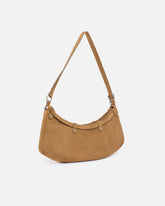 Borsa a spalla grande Pocket Body Bag in suede con tasche - | Pinko