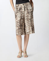 Bermudas mit Snakeprint - | Pinko