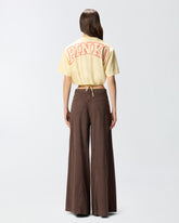Crop top with PINKO logo lettering - | Pinko