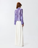Blouse à imprimé serpent et boutons bijou - | Pinko