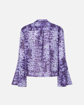 Blouse à imprimé serpent et boutons bijou - | Pinko