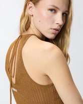 Top à épaules dénudées boutonné sur la nuque - | Pinko