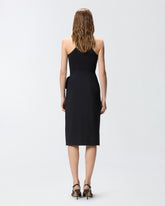 Calf-length wrap skirt with fringing - | Pinko