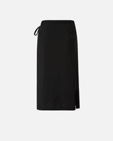 Calf-length wrap skirt with fringing - | Pinko